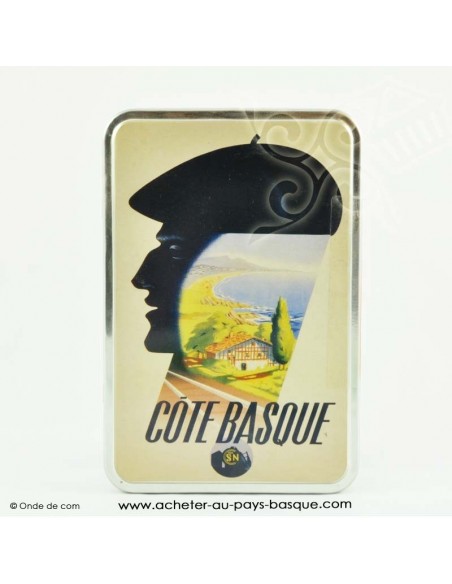 Boite gateau basque - vaisselle traditionnelle beret basque -  livraison courses domicile