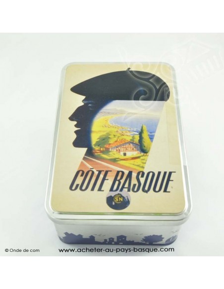 Boite gateaux basque - vaisselle traditionnelle beret basque -  livraison courses domicile