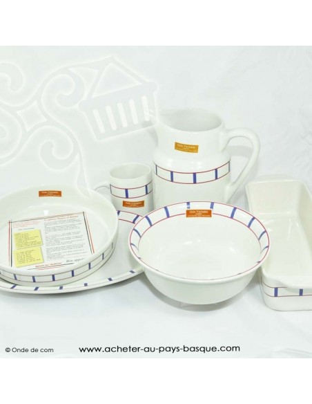 collection Plat Basque traditionnel - vaisselle collection basque - livraison courses domicile