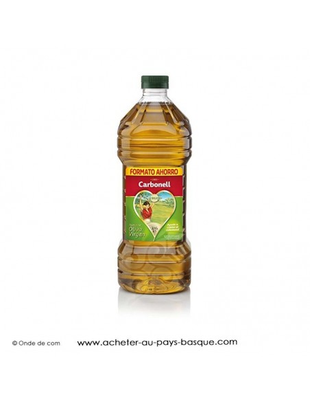 Huile d'olive Carbonell 2 litres - espagnole cuisine conserve basque - livraison course bayonne anglet biarritz