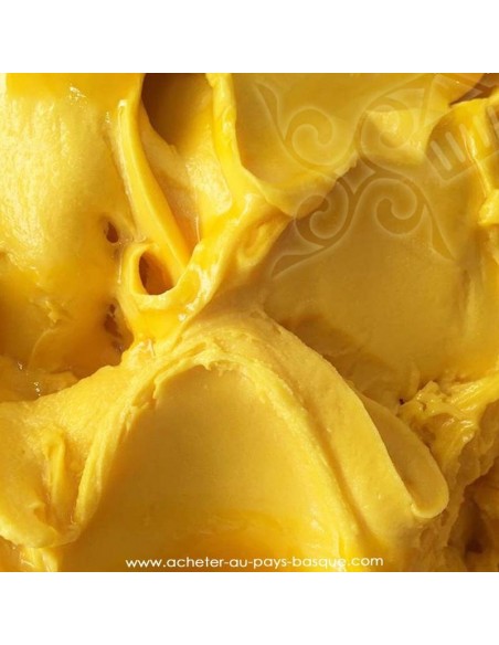 glace parfum mangue exotique - gâteau artisanal - maison dezamy glacier italien biarritz - livraison bayonne anglet