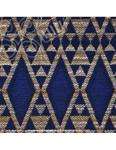 Tissus brocard bleu roi - Tissu ameublement - recouvrement meuble patchwork - Dock Biarritz