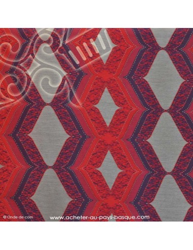 Tissus brocard violet rouge or - Tissu ameublement - recouvrement meuble patchwork - Dock Biarritz