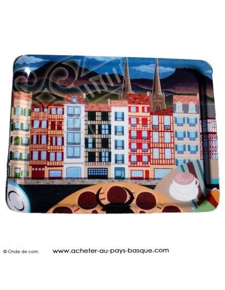 Plateau de service - tableau bayonne - boutique produit regionaux - epicerie basque Bascothentic - Bidart