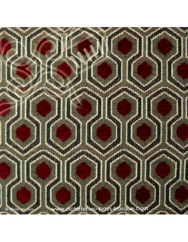 Optimo thevenon rouge - Tissus Ameublement - Docks mercerie Biarritz