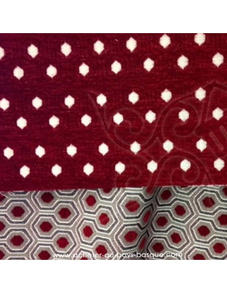 Optimo thevenon rouge verso - Tissus Ameublement - Docks mercerie Biarritz