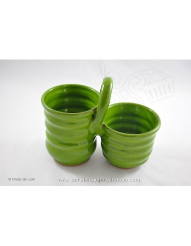 Egouttoir à couverts double vert - Jean de la Terre - Ekibidea Cambo les Bains