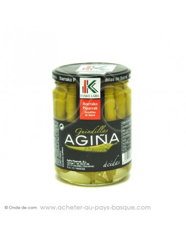 Guindillas piments du Pays Basque AGINA - Eusko label-produit espagnol - epicerie