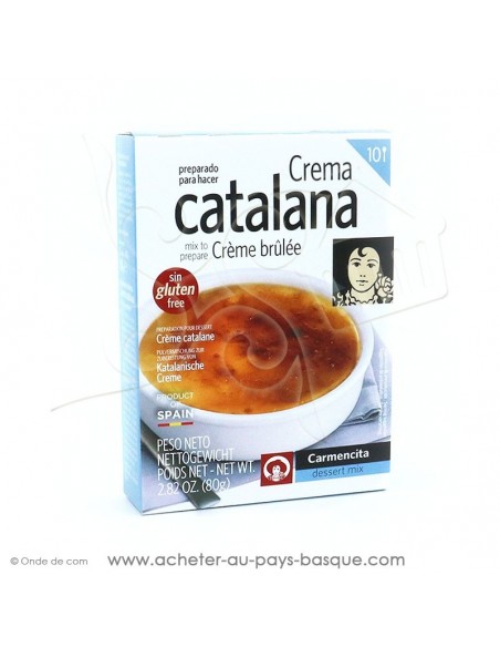 Crème brûlée Catalane - Carmencita - epicerie confiserie espagnole - dessert Espagne