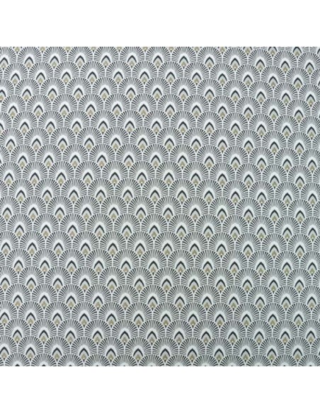 Tissu Ameublement  Art déco écaille or - vente en ligne Docks - Biarritz 