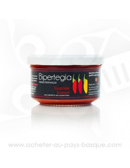Toastade basque au jambon de Bayonne et piment d'Espelette - Bipertegia producteur Basque - en vente