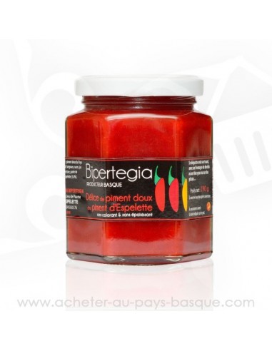 Délice de piment doux au piment d’Espelette en vente sur acheter au pays basque .com
