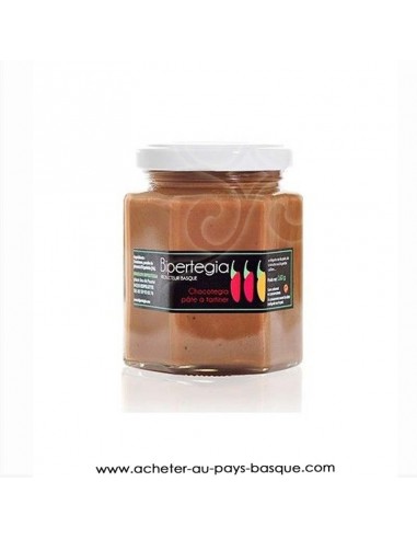 CHOCOTEGIA pâte à tartiner Chocolat praliné au piment d'Espelette - Bipertegia producteur Basque Espelette en vente