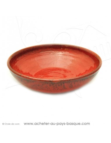 Saladier Corbeille en céramique rouge pour des salades familiales - Terre Cuite - Jean de la Terre