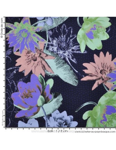 Tissu Haute Couture Ungaro 100 % Soie - magnifique crêpe de Chine - Tissus Habillement Docks Biarritz avec mesure
