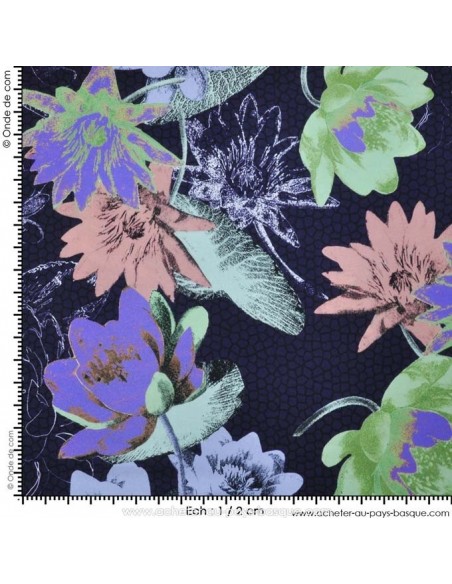 Tissu Haute Couture Ungaro 100 % Soie - magnifique crêpe de Chine - Tissus Habillement Docks Biarritz avec mesure