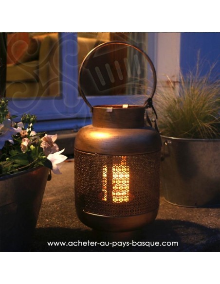 Lanterne orientale bronze Pas Sage et des rêves Biarritz - boutique décoration 