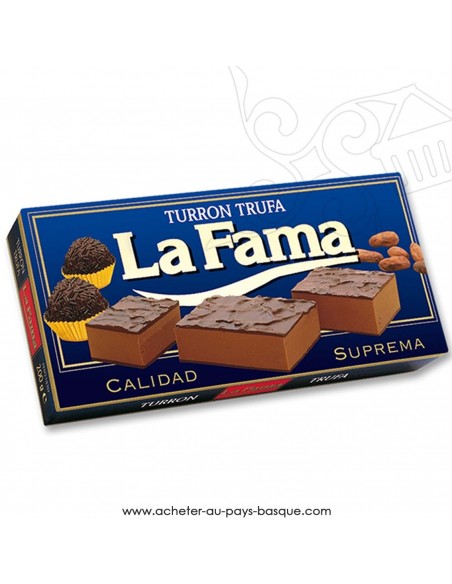 Turron LA FAMA mou truffe - epicerie confiserie espagnole - produit espagnol - noel