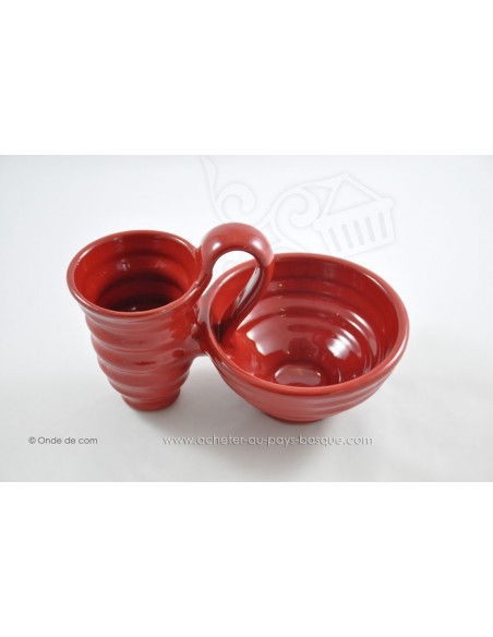 Ramequin L'olive et son noyau rouge - Terre cuite de Jean de la Terre - Ekibidea Cambo les Bains