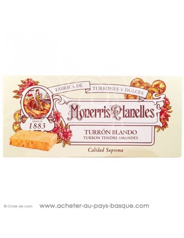 turron monerris nougat mou tendre  tourron - epicerie confiserie espagnole - livraison produit espagnol