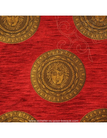 Tissu jacquard Versace Les Méduses - Medusa : coussins, double-rideaux restauration de fauteuil - Docks Biarritz