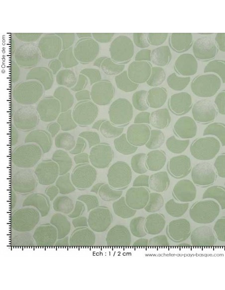 Genil jacquard vert amande - Tissus Habillement - Tissus des Docks - Biarritz