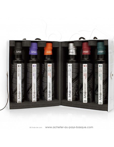 Coffret huile d'olive bio espagnole 6X0.25L vierge extra Artajo 10 - conserve espagnole cuisine - épicerie fine - cadeau -noel