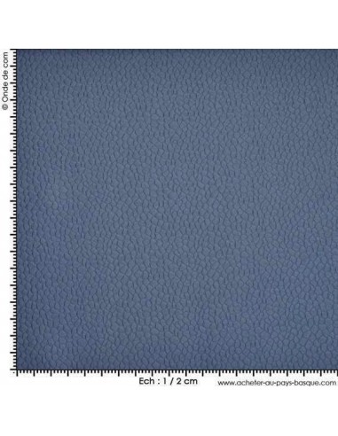 Piqué de coton relief forme uni Bleu - Tissus Habillement - Tissus des Docks - Biarritz