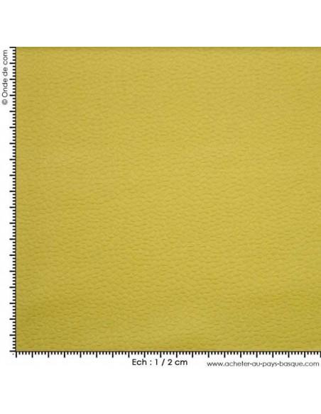 Piqué de coton relief forme uni Jaune - Tissus Habillement - Tissus des Docks- Biarritz