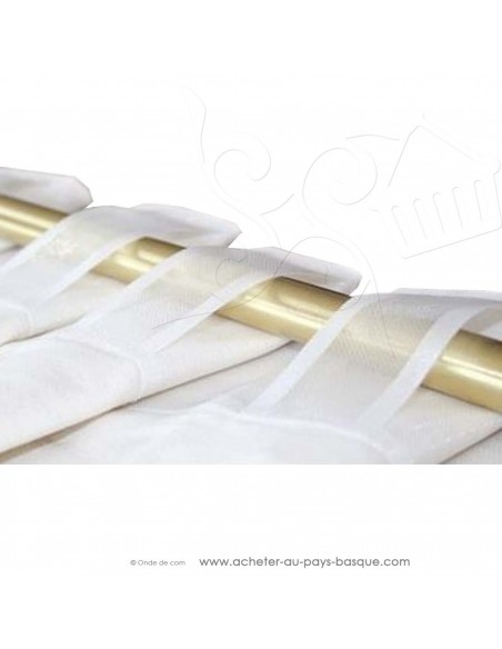Ruflette à passants cachés hauteur : 11cm - Tissus Ameublement rideaux vendu au mètre - Haut de gamme - mercerie dock biarritz