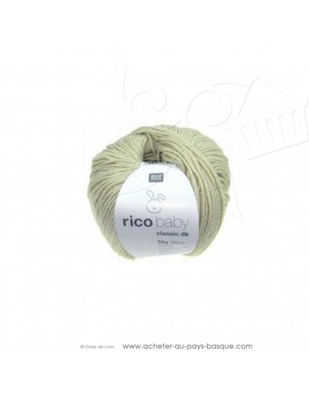 Pelote laine à tricoter RICO BABY CLASSIC DK écru 020 - Rico Design - fil layette bébé - laine biarritz