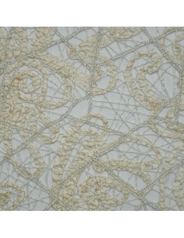 Dentelle metallisée argent - Tissus Habillement  - Tissus des Docks  - Biarritz