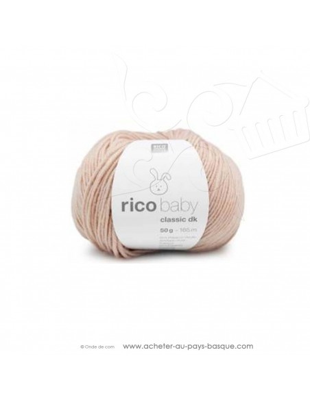 Pelote laine à tricoter RICO BABY CLASSIC DK nude 051- Rico Design - fil layette bébé - laine biarritz