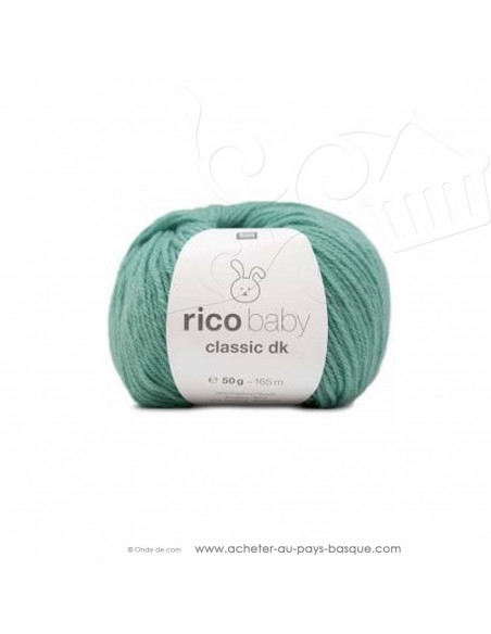 Pelote laine à tricoter RICO BABY CLASSIC DK turquoise 025- Rico Design - fil layette bébé - laine biarritz