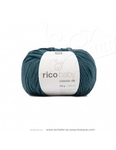 Pelote laine à tricoter RICO BABY CLASSIC DK vert bleu 059- Rico Design - fil layette bébé - laine biarritz