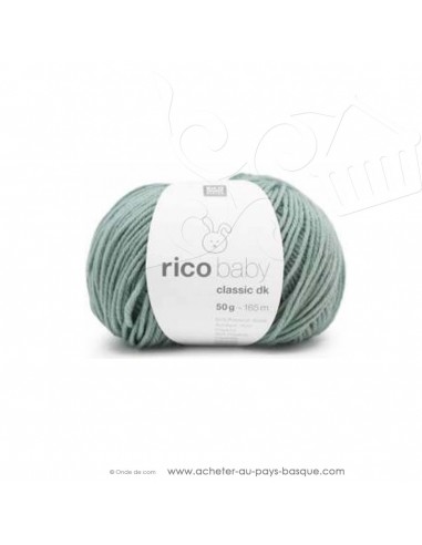 Pelote laine à tricoter RICO BABY CLASSIC DK vert d'eau 054- Rico Design - fil layette bébé - laine biarritz