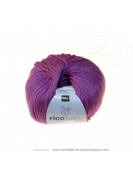 Pelote laine à tricoter RICO BABY CLASSIC DK fushia 012- Rico Design - fil layette bébé - laine biarritz