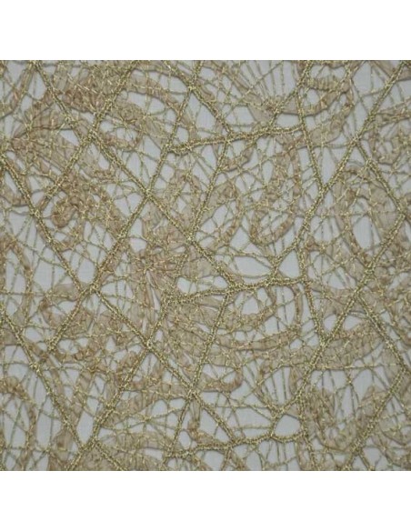 Dentelle metallisée or - Tissus Habillement  - Tissus des Docks - Biarritz