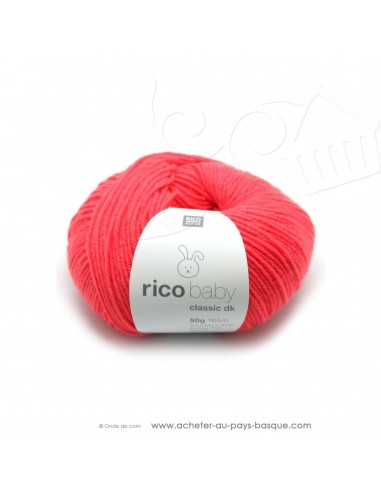 Pelote laine à tricoter RICO BABY CLASSIC DK melon 033- Rico Design - fil layette bébé - laine biarritz