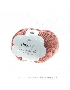 Pelote laine à tricoter RICO BABY DREAM DK uni 008 baie - Rico Design - fil layette bébé - laine Biarritz