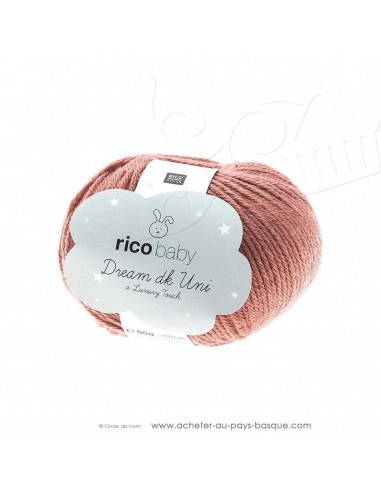 Pelote laine à tricoter RICO BABY DREAM DK uni 008 baie - Rico Design - fil layette bébé - laine Biarritz