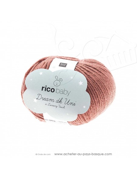 Pelote laine à tricoter RICO BABY DREAM DK uni 008 baie - Rico Design - fil layette bébé - laine Biarritz