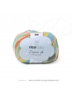 Pelote laine à tricoter RICO BABY DREAM DK multicolore 004 - Rico Design - fil layette bébé - docks Biarritz