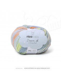 Pelote laine à tricoter RICO BABY DREAM DK multicolore 005 - Rico Design - fil layette bébé - docks Biarritz