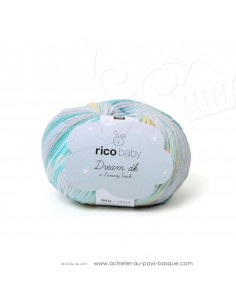 Pelote laine à tricoter RICO BABY DREAM DK multicolore 006 - Rico Design - fil layette bébé - docks Biarritz