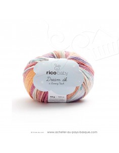 Pelote laine à tricoter RICO BABY DREAM DK multicolore 008 - Rico Design - fil layette bébé - docks Biarritz