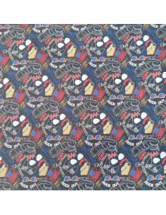 Jersey sweat léger anthracite spécial Geek Ado jeux vidéo - Tissu habillement enfant - vetement couturiere - Dock Biarritz