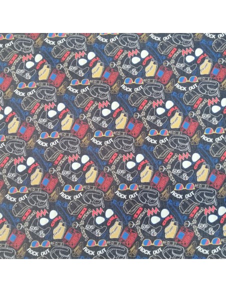 Jersey sweat léger anthracite spécial Geek Ado jeux vidéo - Tissu habillement enfant - vetement couturiere - Dock Biarritz