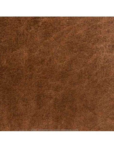 Cuir marron caramel effet craquelé