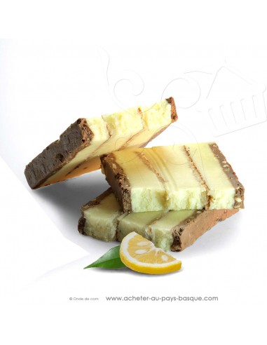 Zoom touron truffe blanche mandarine yuzu Gamme Gourmet - Rafa Gorrotxategi chocolatier - confiserie espagnole - produit noel